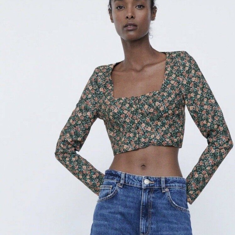 ✨NEW✨ ZARA Floral Corset Top